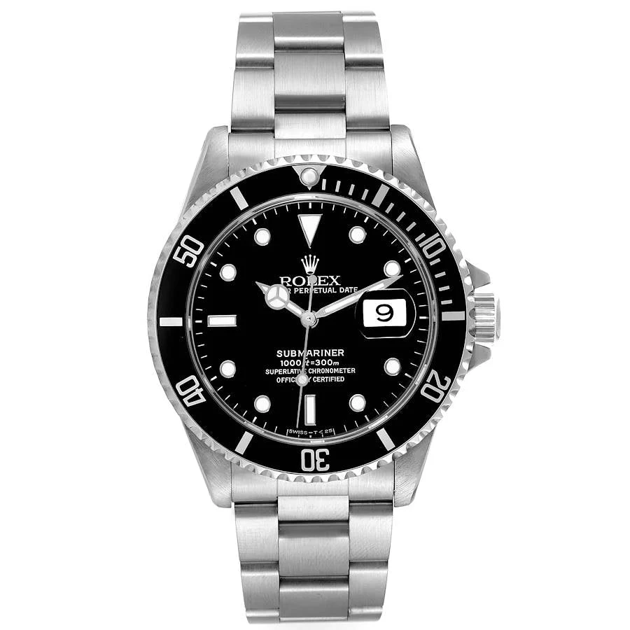 Rolex Submariner Date 16610 Black Dial Stainless Steel Watch